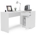 Mesa Escrivaninha Moscou 1 Porta 1 Gaveta Branco - Politorno