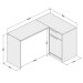 Mesa Escrivaninha Moscou 1 Porta 1 Gaveta Legno Salinas - Politorno