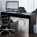 Mesa Escrivaninha Office Preto - Politorno