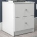 Mesa de Cabeceira Benfácil 2 Gavetas Branco - Politorno