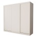 Guarda-Roupa Casal Itália 3 Portas 4 Gavetas de Correr Branco - Minastex