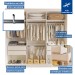 Guarda-Roupa Casal Itália 3 Portas 4 Gavetas de Correr Branco - Minastex