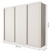 Guarda-Roupa Casal Nápoli 3 Portas 6 Gavetas Branco - Minastex