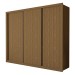 Guarda-Roupa Casal Nápoli 3 Portas 6 Gavetas Freijó - Minastex