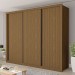 Guarda-Roupa Casal Nápoli 3 Portas 6 Gavetas Freijó - Minastex