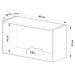 Armário Aéreo Cozinha 80 Cm 1 Porta Basculante Fumê - Quiditá Móveis