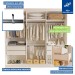 Guarda-Roupa Casal Evidence 3 Portas de Correr 4 Gavetas Branco - Minastex