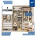 Guarda-Roupa Casal 3 Portas 6 Gavetas Branco - Minastex