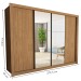 Guarda-Roupa Casal Firenze 4 Portas 4 Gavetas Carvalho - Minastex