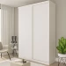 Guarda-Roupa Solteiro Kiara 2 Porta de Correr Branco - Minastex
