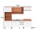 Cozinha Completa Macadâmia 9 Portas 3 Gavetas Freijó/Branco 914424 - Telasul