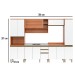Cozinha Completa Macadâmia 12 Portas 3 Gavetas Freijó/Branco 914432 - Telasul