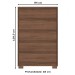 Cômoda Andría 5 Gavetas Castanho - Henn