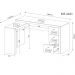 Mesa para Escritório 3 Gavetas Branco Me4101 - Tecno Mobili