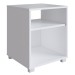 Mesa de Cabeceira Siena 2 Prateleiras Branco - Completa Móveis