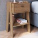 Mesa de Cabeceira Terni 1 Gaveta com Tomada Aveiro Oak - Completa Móveis