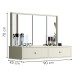 Penteadeira Suspensa Onix 2 Gavetas Off White - Tigus