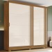Guarda-Roupa Solteiro 2 Portas 3 Gavetas Nature/Off White B352 - Briz
