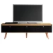Rack para TV Até 65 Polegadas Memphis 3 Portas Carvalho Dakar/Preto - Soluzione