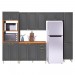 Cozinha Completa Firenze 14 Portas 2 Gavetas Chumbo 6171.107 - Indékes