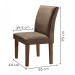 Mesa de Jantar 4 Lugares Classic com Vidro Chocolate/Animale Marrom - Cel Móveis