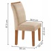 Mesa de Jantar 4 Lugares Laura Cinamomo/Off White/Suede Pena - Cel Móveis