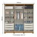 Guarda-Roupa Casal Andréas 6 Portas 6 Gavetas Nature/Off White - Henn