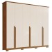Guarda-Roupa Casal Andréas 6 Portas 6 Gavetas Nature/Off White - Henn