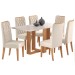 Mesa de Jantar 6 Lugares San Diego Mel/Blonde/Nude - Panorama Móveis