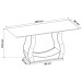Mesa de Jantar 6 Lugares Dallas Mel/Blonde/Veludo Cinza - Panorama Móveis