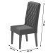 Mesa de Jantar 6 Lugares Virginia com Vidro Mel/Nude/Off White - Panorama Móveis