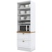 Torre Quente Americana 2 Portas 2 Gavetas 100% Mdf C350 Branco/Nature - Henn