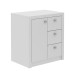Armário para Escritório Baixo 1 Porta 3 Gavetas Me4111 Branco - Tecno Mobili