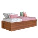 Cama Box de Solteiro Istambul Articulável 90 Nogal  - Art In Móveis
