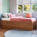 Cama Box de Solteiro Istambul Articulável 90 Nogal  - Art In Móveis
