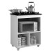Armário de Cozinha para Cooktop Salvia 1 Porta 1248 Nature/Off White - Kaiki Móveis