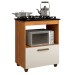 Armário de Cozinha para Cooktop Salvia 1 Porta 1248 Nature/Off White - Kaiki Móveis