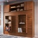 Cama de Casal Dallas Articulável com Aéreo Nogal - Art In Móveis