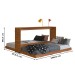 Cama de Solteiro Phoenix Dupla Articulável 90 Nogal  - Art In Móveis