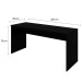 Mesa para Escritório W15 160 Preto ônix - Compace