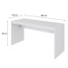 Mesa para Escritório W15 150 Branco Chess - Compace