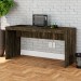 Mesa para Escritório W15 150 Carvalho Dark - Compace