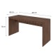 Mesa para Escritório W15 150 Nogal - Compace