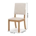 Cadeira Kit 2 Cadeiras Mila Nature/Linho - Henn