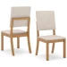 Cadeira Kit 2 Cadeiras Mila Nature/Linho - Henn