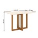 Mesa de Madeira Natalí Nature/Off White Sc75 - Henn