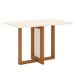 Mesa de Madeira Natalí Nature/Off White Sc75 - Henn
