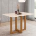 Mesa de Madeira Natalí Nature/Off White Sc75 - Henn