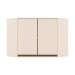 Armário Aéreo Cozinha Canto Oblíquo Connect 2 Portas 100% Mdf Off White - Henn