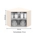 Armário Aéreo Cozinha Canto Oblíquo Connect 2 Portas 100% Mdf Off White - Henn